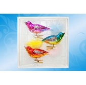 "Птички" набор формовых игрушек из стекла